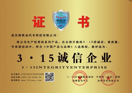 315诚信企业：武汉特欧品汽车科技有限公司