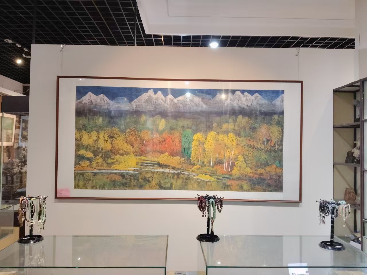 彩墨寄情 艺脉传承 马军李靖师生作品展在淮北举行