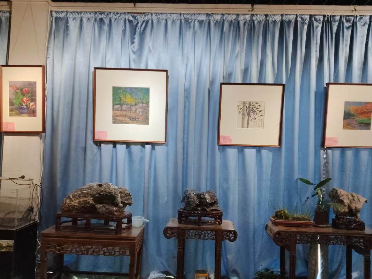 彩墨寄情 艺脉传承 马军李靖师生作品展在淮北举行