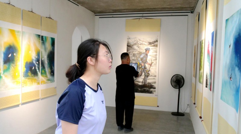 点击打开原图 丹青铸军魂 庆祝建军99周年书画名家邀请展在北京怀柔开幕